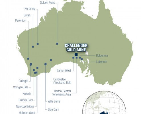 Australian Exploration Tenement Location Map